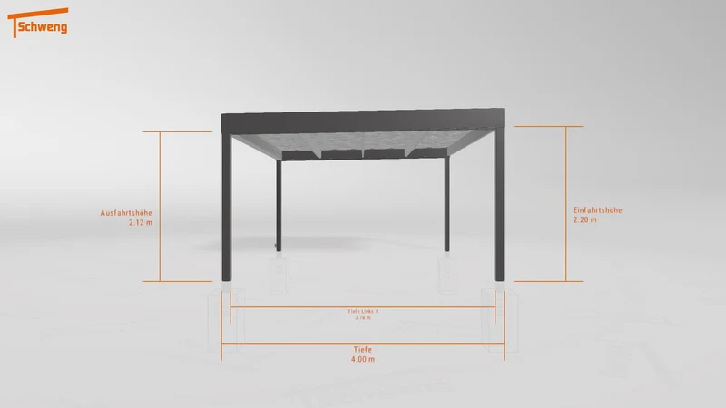 #DE Schweng Flachdachcarport C600 (ID 33jyxy)