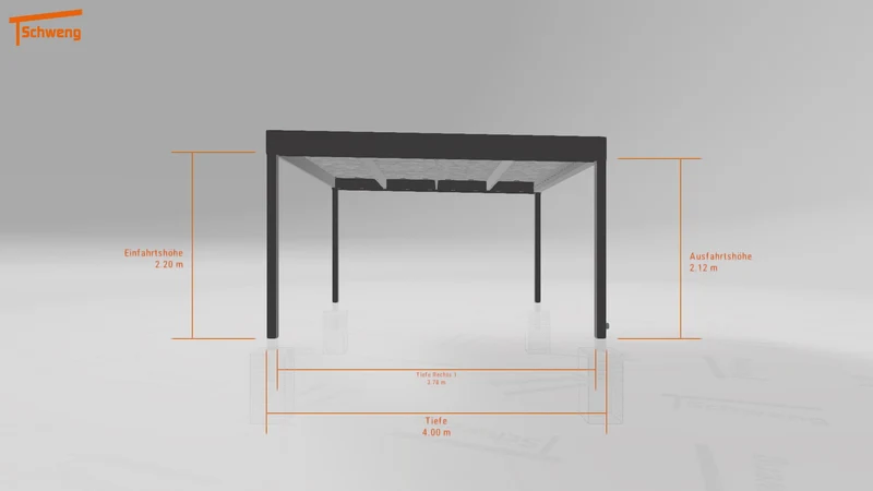 #DE Schweng Flachdachcarport C600 (ID 33jyxy)