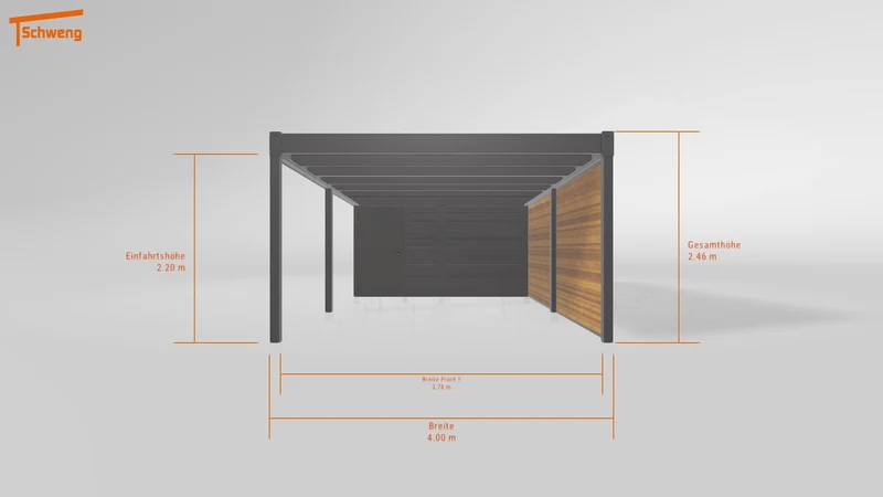 #DE Schweng Flachdachcarport C600+ (ID 85pdp7) #MTG