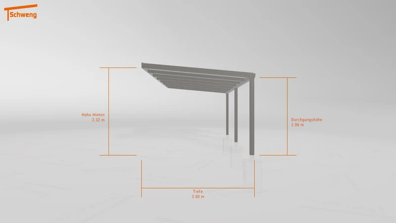 #DE Schweng Terrassenüberdachung S350 (ID ygj874)
