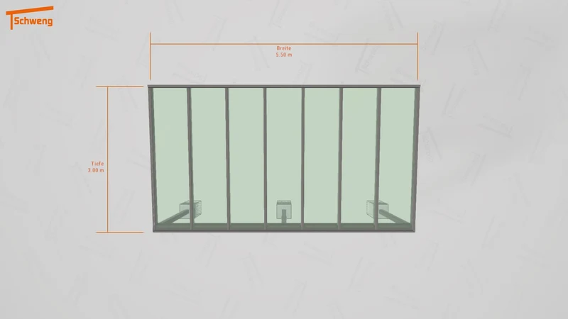 #DE Schweng Terrassenüberdachung S350 (ID ygj874)