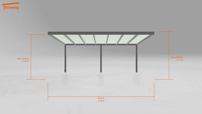 #DE Schweng Terrassenüberdachung S350 (ID qdvj2v)