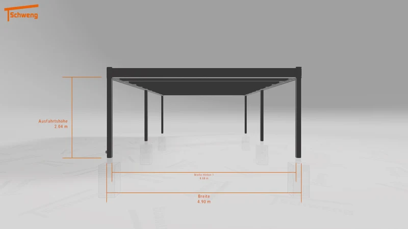 #DE Schweng Flachdachcarport C600 (ID pbp54q) #MTG