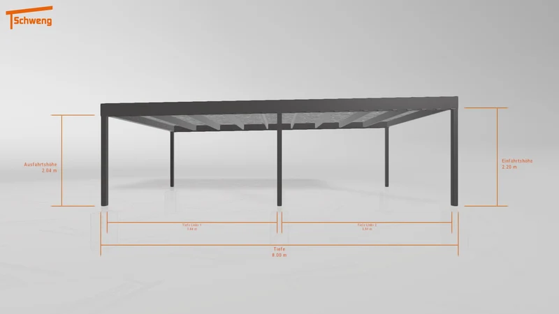#DE Schweng Flachdachcarport C600 (ID pbp54q) #MTG