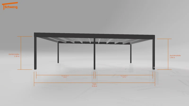 #DE Schweng Flachdachcarport C600 (ID pbp54q) #MTG