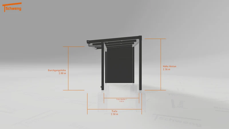 #DE Schweng Pultdachcarport S400 (ID w3xm47)