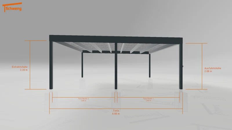 #DE Schweng Flachdachcarport C600+ (ID ygjmr3) #MTG