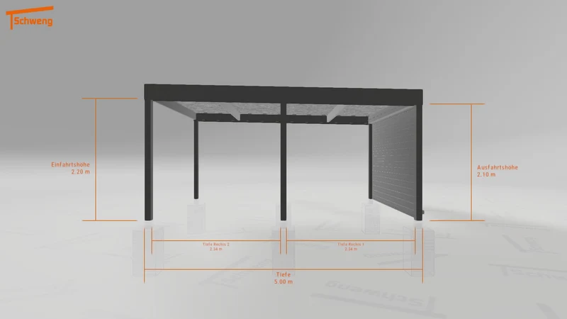 #DE Schweng Flachdachcarport C600 (ID v47zpp) #MTG