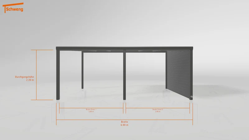 #DE Schweng Pultdachcarport S400 (ID w3x4p4) #MTG