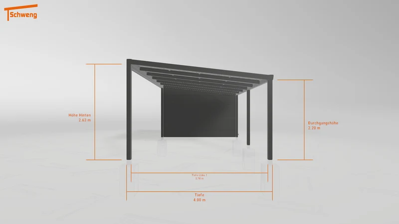 #DE Schweng Pultdachcarport S400 (ID w3x4p4) #MTG