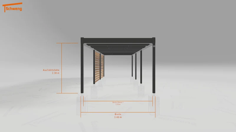 #DE Schweng Flachdachcarport C600 (ID jj875x) #MTG