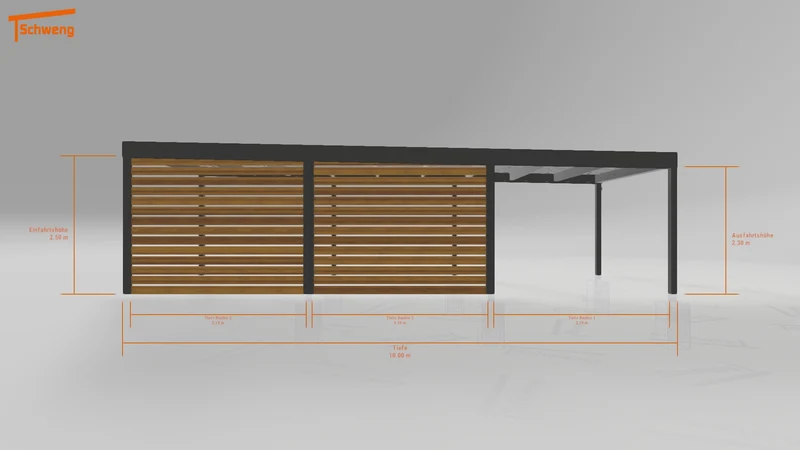 #DE Schweng Flachdachcarport C600 (ID jj875x) #MTG