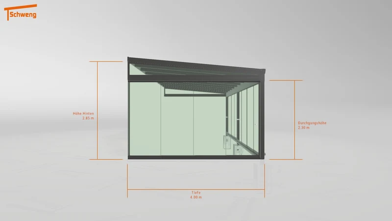 #DE Schweng Terrassenüberdachung S400 (ID zbwd7d)