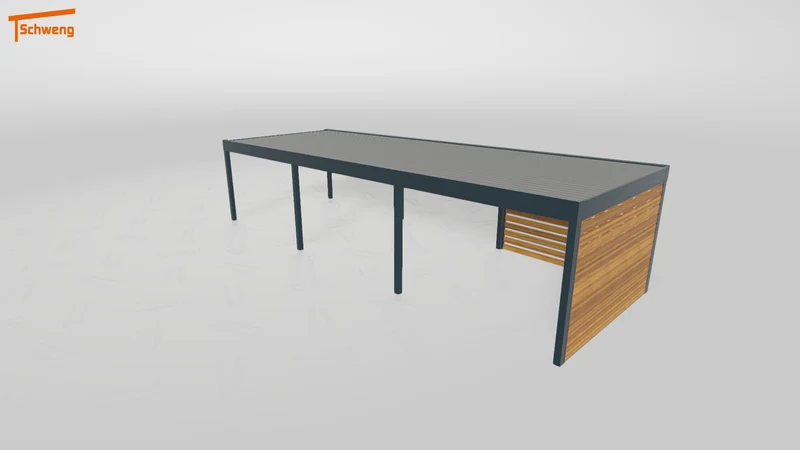 #DE Schweng Flachdachcarport C600+ (ID w3xd8y) #MTG