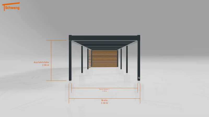 #DE Schweng Flachdachcarport C600+ (ID w3xd8y) #MTG