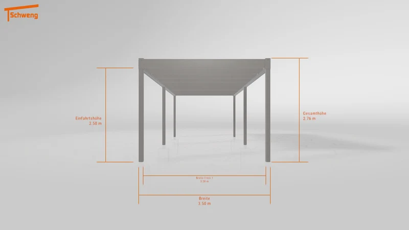 #DE Schweng Flachdachcarport C600+ (ID rjn5xx) #MTG