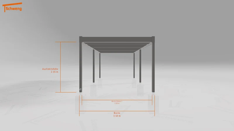 #DE Schweng Flachdachcarport C600+ (ID rjn5xx) #MTG