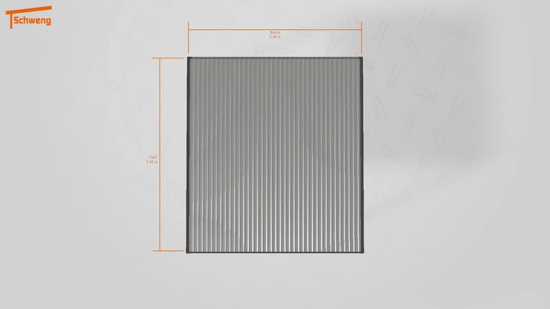 #DE Schweng Flachdachcarport C600 (ID v472d3)
