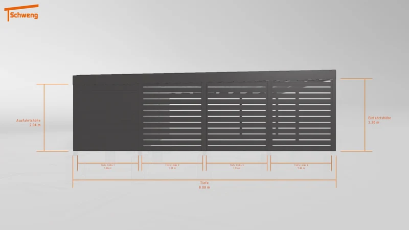 #DE Schweng Flachdachcarport C600+ (ID pbpv3z) #MTG