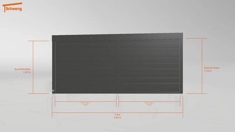 #DE Schweng Flachdachcarport C600+ (ID mj2v3g) #MTG