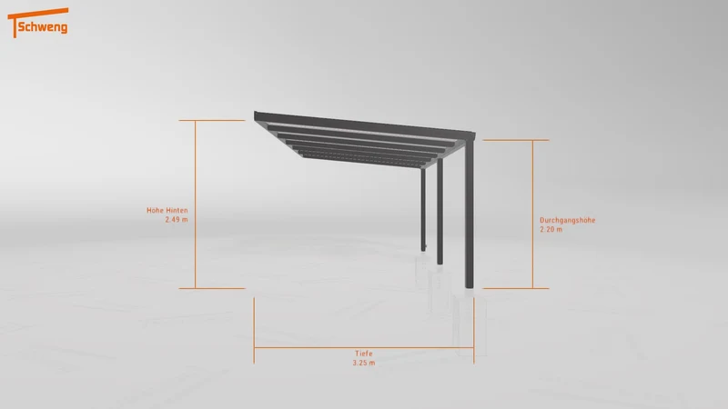 #DE Schweng Terrassenüberdachung S350 (ID rjnybd)