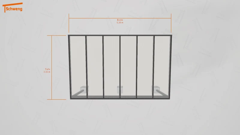 #DE Schweng Terrassenüberdachung S350 (ID rjnybd)