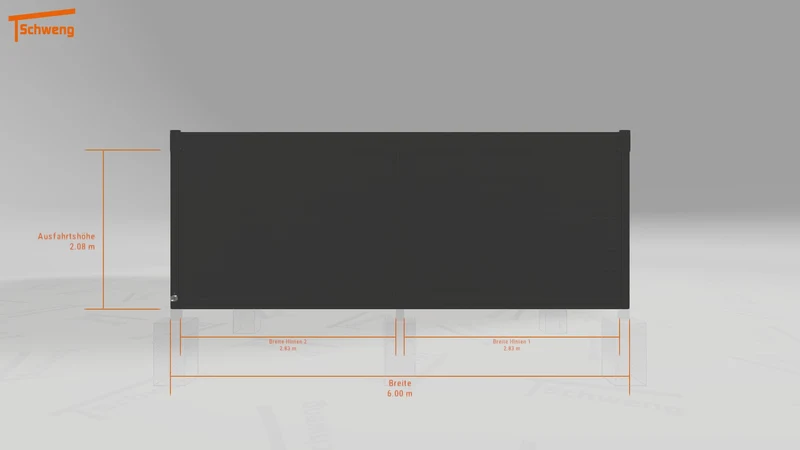 #DE Schweng Flachdachcarport C600 (ID mj24r5)