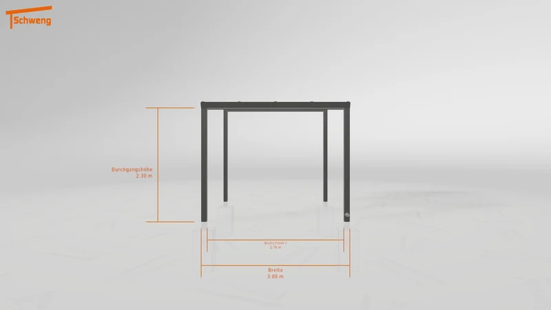 #DE Schweng Pultdachcarport S350 (ID ygj37g)