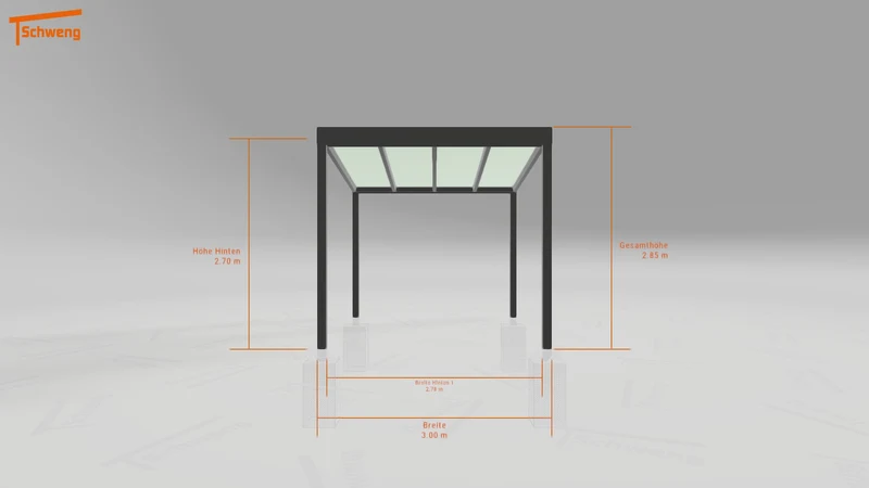 #DE Schweng Pultdachcarport S350 (ID ygj37g)