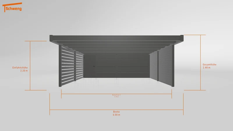 #DE Schweng Flachdachcarport C600+ (ID bkpd2m) #MTG