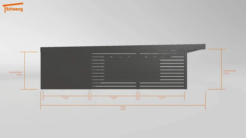 #DE Schweng Flachdachcarport C600+ (ID bkpd2m) #MTG