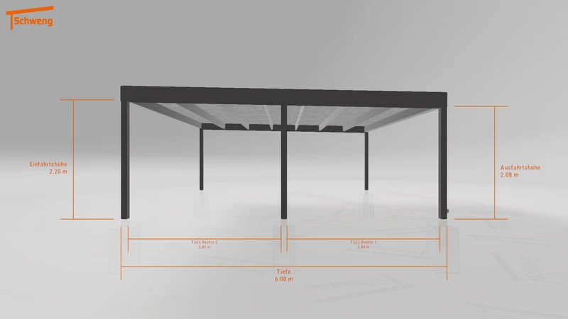 #DE Schweng Flachdachcarport C600 (ID w3xmd7) #MTG