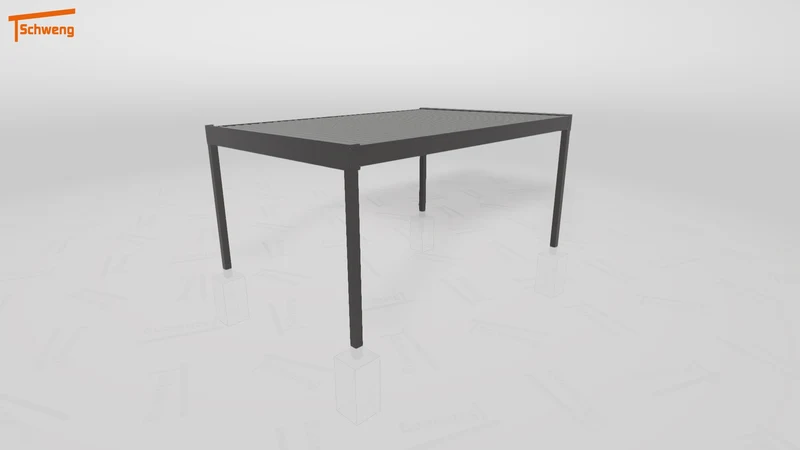 #DE Schweng Flachdachcarport C600+ (ID 77bx97)
