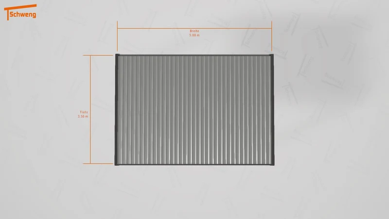 #DE Schweng Flachdachcarport C600+ (ID 77bx97)
