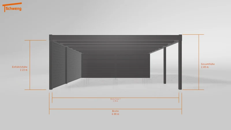 #DE Schweng Flachdachcarport C600+ (ID x784kj) #MTG