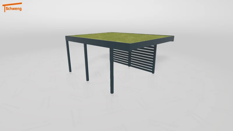 #DE Schweng Flachdachcarport C600+ (ID dvnqk8)