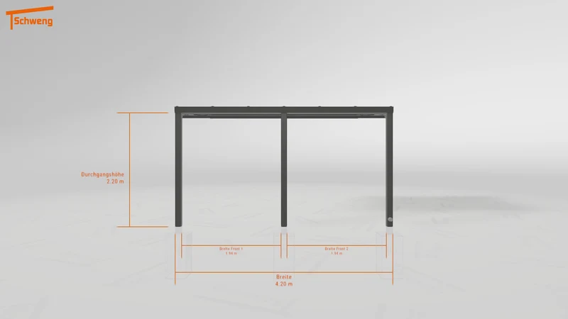 #DE Schweng Terrassenüberdachung S350 (ID 2q832b)