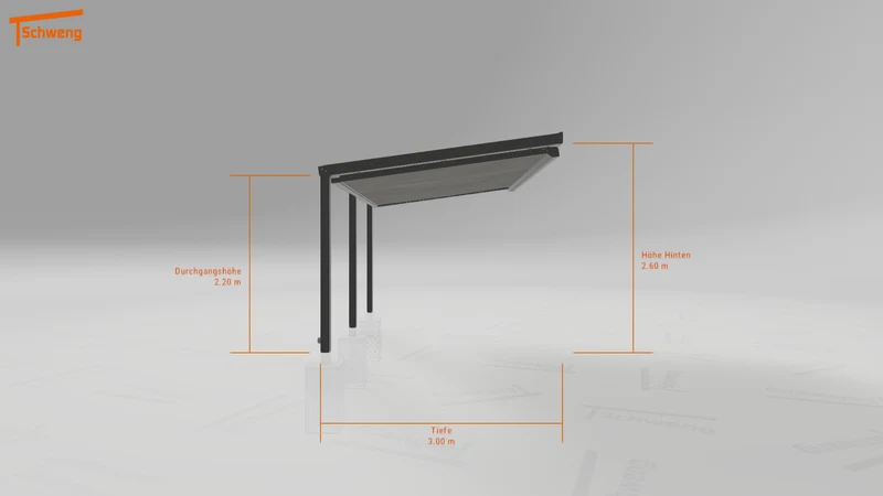 #DE Schweng Terrassenüberdachung S350 (ID 2q832b)