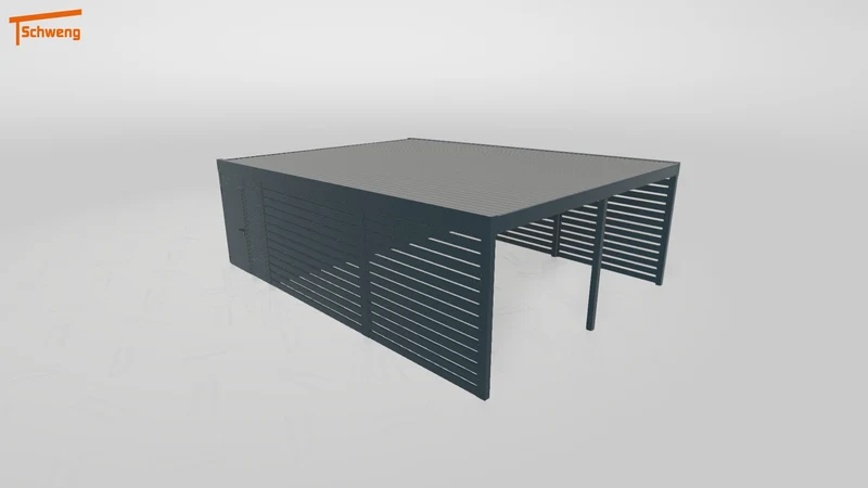 #DE Schweng Flachdachcarport C600 (ID dvnr73) #MTG