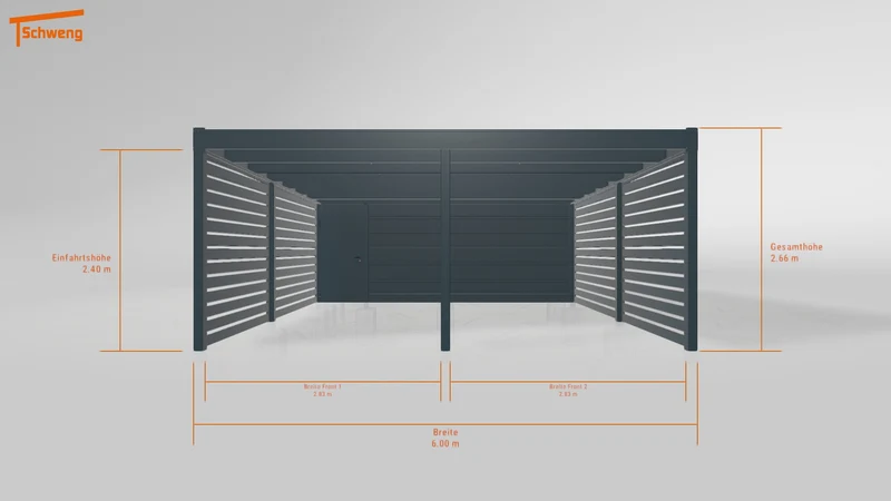 #DE Schweng Flachdachcarport C600 (ID dvnr73) #MTG