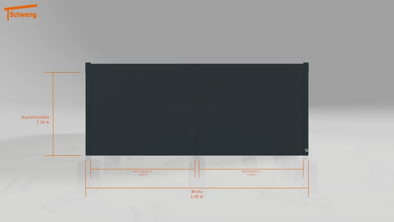 #DE Schweng Flachdachcarport C600 (ID dvnr73) #MTG