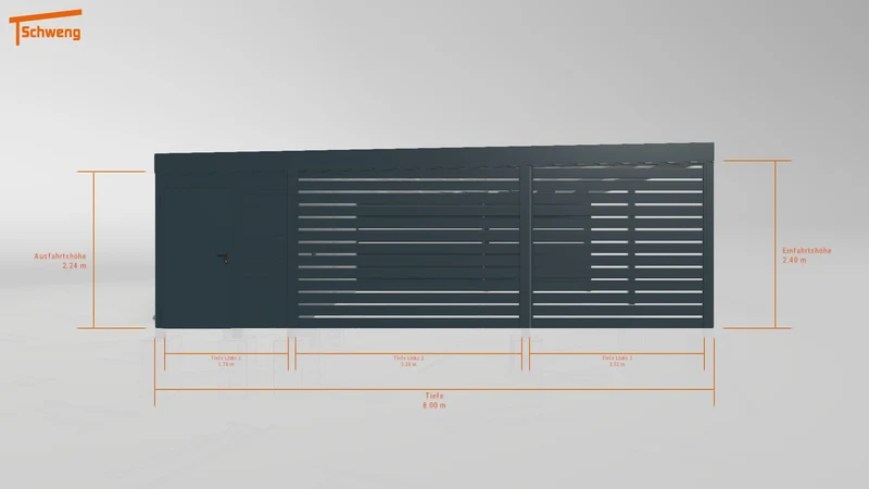 #DE Schweng Flachdachcarport C600 (ID dvnr73) #MTG