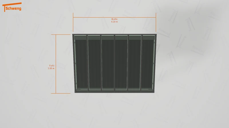 #DE Schweng Terrassenüberdachung S400 (ID 42w3rz)