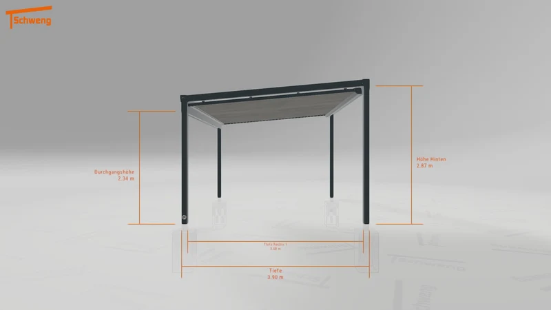 #DE Schweng Terrassenüberdachung S400 (ID n5mv5j)