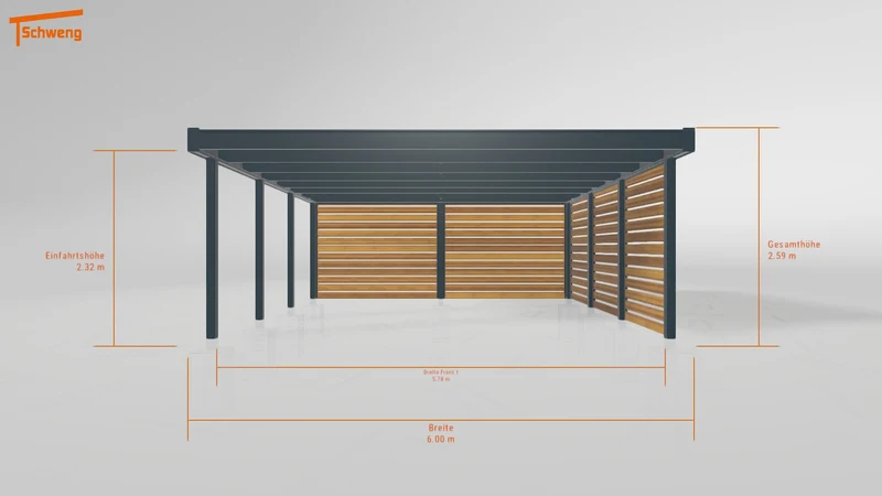 #DE Schweng Flachdachcarport C600+ (ID zbw9m7) #MTG