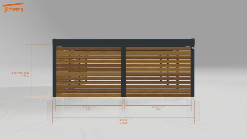 #DE Schweng Flachdachcarport C600+ (ID zbw9m7) #MTG