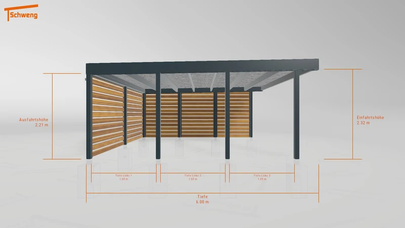 #DE Schweng Flachdachcarport C600+ (ID zbw9m7) #MTG