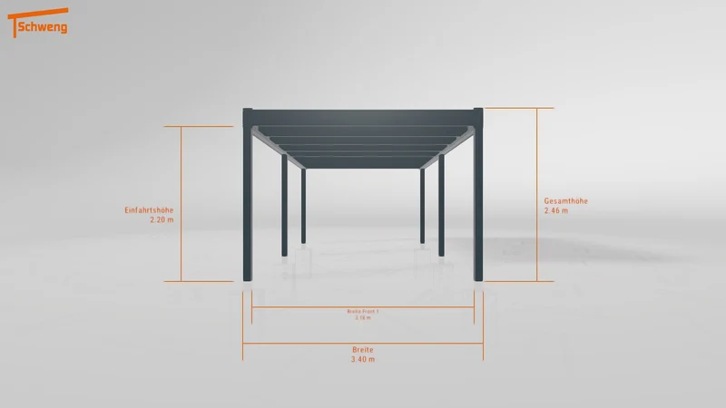 #DE Schweng Flachdachcarport C600+ (ID w3xm3g) #MTG