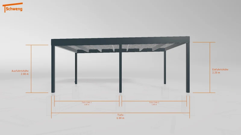 #DE Schweng Flachdachcarport C600+ (ID w3xm3g) #MTG