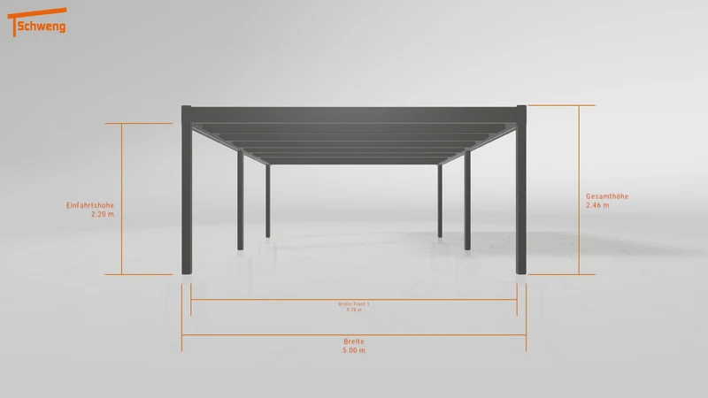 #DE Schweng Flachdachcarport C600+ (ID g75r3p) #MTG